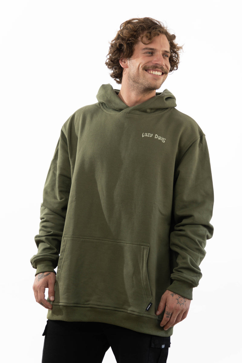 Toke Poleron Algodón Lazy Days Verde - Rideshop