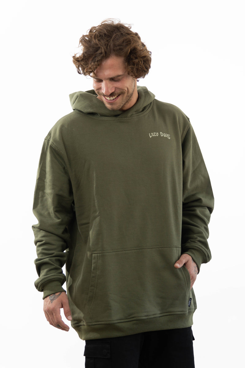 Toke Poleron Algodón Lazy Days Verde - Rideshop