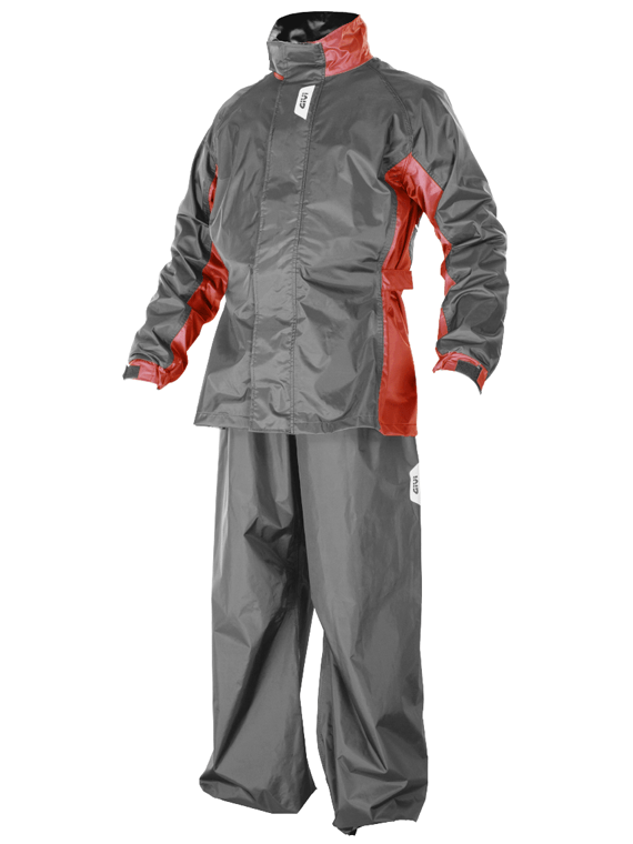 Traje De Agua Givi 07 Gris Rojo - Rideshop