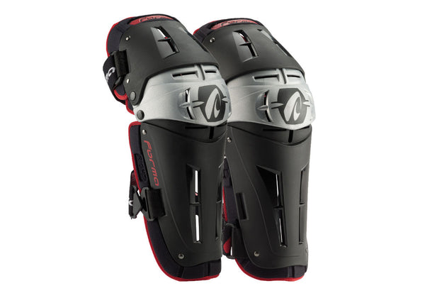 Rodillera de Moto Tri Flex Black/Silver /Red Forma - Rideshop