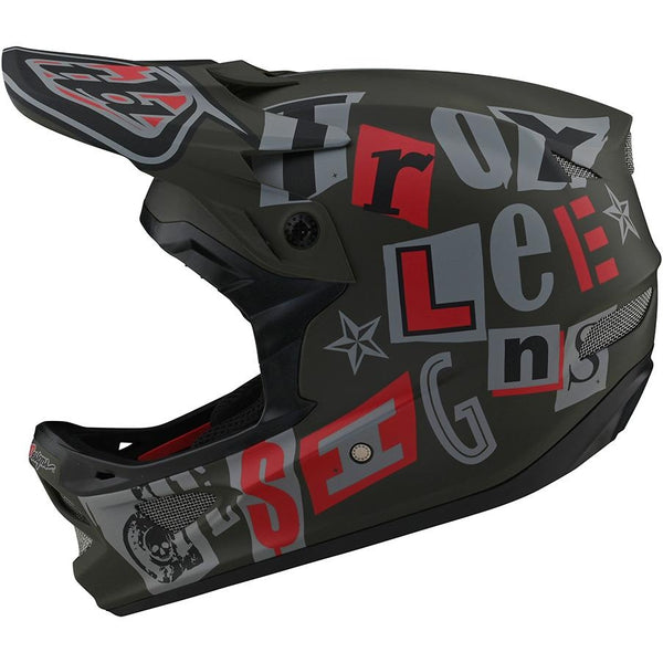 Casco de Bicicleta D3 Fiberlite Anarchy Verde Troy Lee Designs - Rideshop