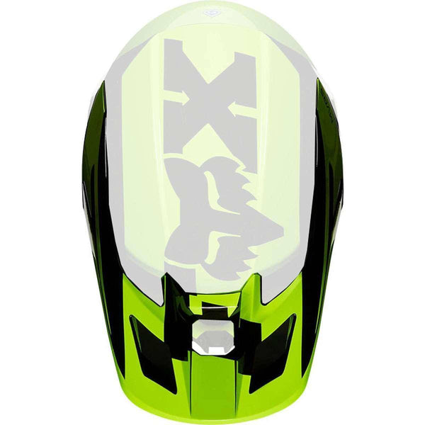 Visera Moto 2019 V2 Hayl Flo Amarillo Fox Racing - Rideshop