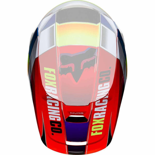 Visera Moto Niño V1 Yorr Blu/Rojo Fox Racing - Rideshop