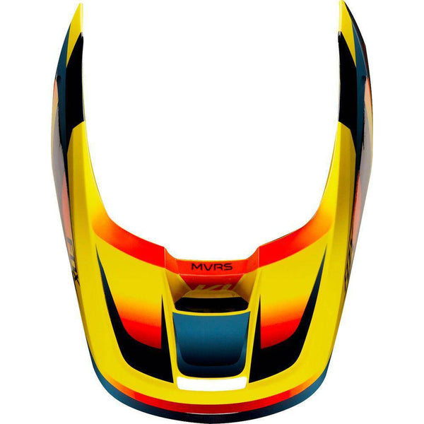 Visera Moto V1 Motif Amarillo Fox Racing - Rideshop