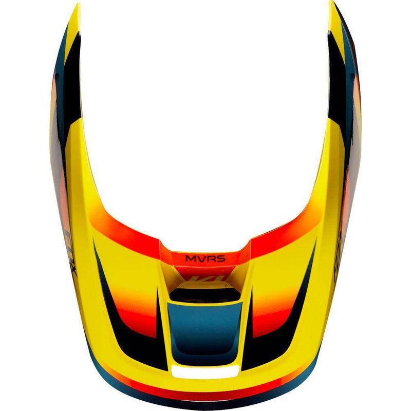 Visera Moto V1 Motif Amarillo Fox Racing - Rideshop