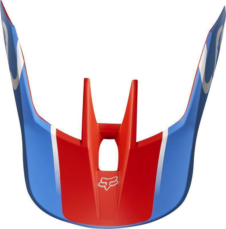 Visera Moto V3 Kila Azul Rojo Fox Racing - Rideshop