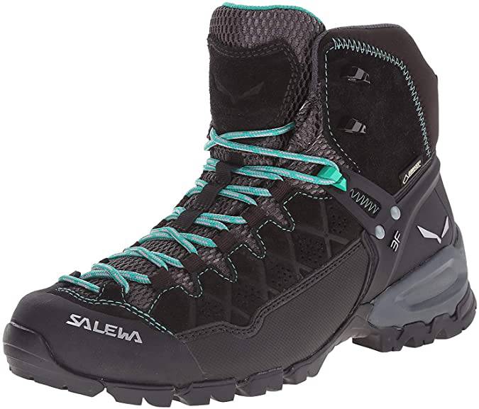 Ws Alp Trainer Mid Gtx Mujer Negro/Cordon Verde - Rideshop