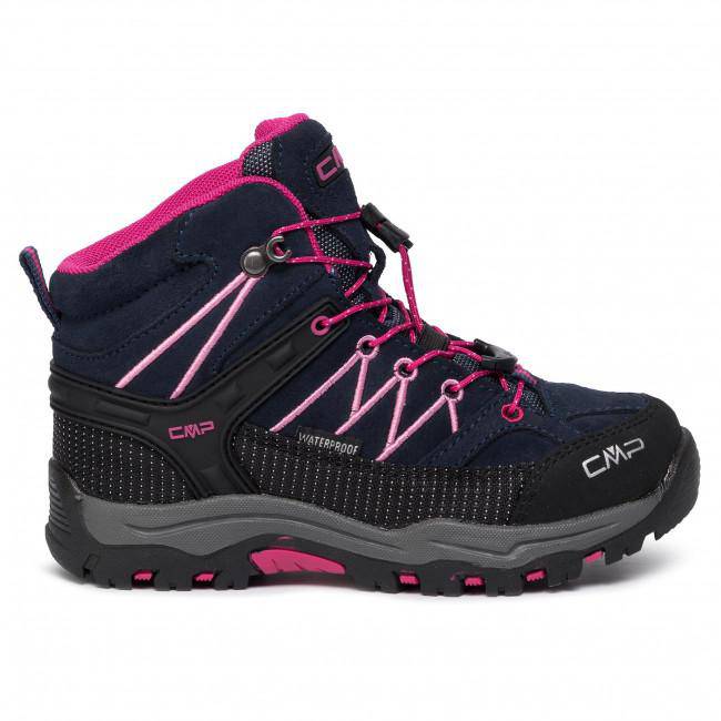 Zapatos Niñas Rigel Mid Trekk Azul/Negro/Rosado CMP - Rideshop