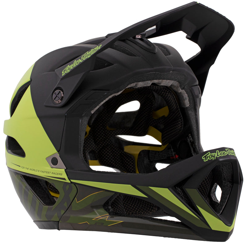 Troy Lee Designs Casco de Bicicleta Stage MIPS Nova glo Black/Yellow 2022-Rideshop